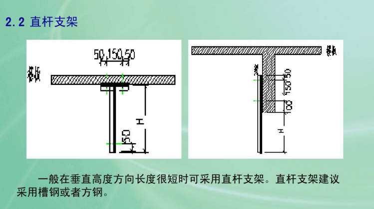 直杆支架安装方式